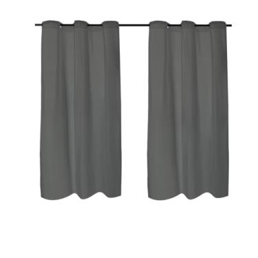 Imagem de Cortina Nobre Lar com Ilhós, 270x180cm, 100% Poliéster com PVC (Grafite)