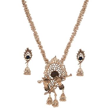 Imagem de Touchstone Conjunto de colar indiano Bollywood tribal boho cigano oxidado lindo motivo cortado à mão em tom de prata oxidado para mulheres., Aço inoxidável, não conhecido,