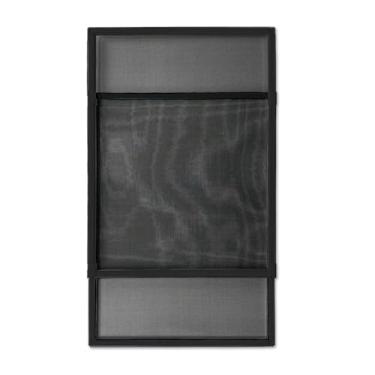 Imagem de Tela Mosquiteira De Encaixe Regulável Para Vãos De Janelas 50Cm X 70Cm Até 134Cm Branca Cinza Preta tela mosquiteiro para janela(PERFIL PRETO/TELA PRETA)