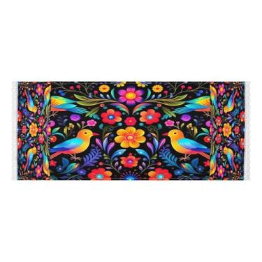 Imagem de Wassud Capas de lavadora e secadora com design de arte mexicana, protetor superior de lavadora com sacos de armazenamento, capa de geladeira à prova de poeira com bolsos para lavanderia doméstica