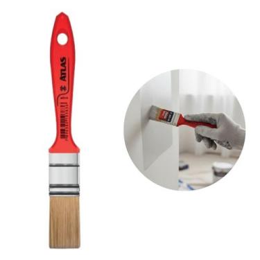 Imagem de Trincha P/Pintura Pincel Multiuso Tinta Plumatek Atlas AT315 Polegadas