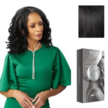 Imagem de Sensationnel Platinum Glow 13X6 Wig - Coraline Lacefrontal Glueless human hair blend Preplucked Hairline (1 JETBLACK)