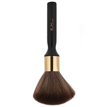 Imagem de Luqeeg Escova Espanadora para Pescoço de Cabeleireiro Com Cerdas Laváveis ​​para Uso Doméstico e Em Salão de Beleza Com Cabo de Madeira Maciça para Aderência Confortável, 9,1 X 3,5 X 0,8 Polegadas, 1 Pacote (Preto)