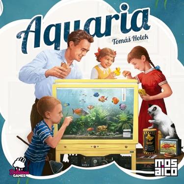 Imagem de Mosaico Jogos | Aquaria | Um jogo euro sobre criar o melhor aquário do clube, cuide do seu aquário, traga os melhores peixes e seja o vencedor | Jogo Euro 1 a 4 jogadores | 80-120 min.