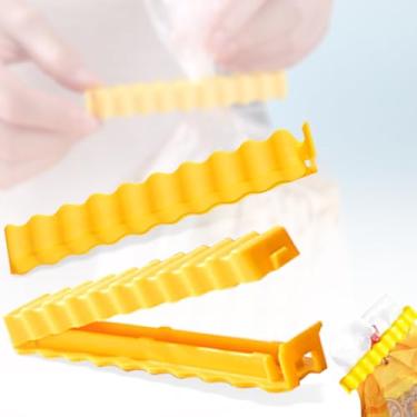 Imagem de 2 peças de clipes de chip para pacotes de alimentos, clipes de vedação engraçados, clipe em forma de batata frita para cozinha, armazenamento doméstico de alimentos