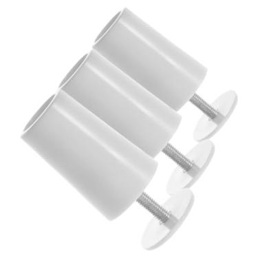 Imagem de 3 peças de rolha de batente de persiana para janelas domésticas, peças de reparo de obturador, batentes de extremidade de persianas, fechos e batentes de janela