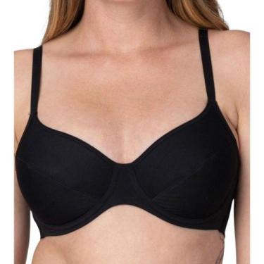 Imagem de Sutiã Sustentação Com Aro sem Bojo Forro duplo Forrado Algodão 51232 -