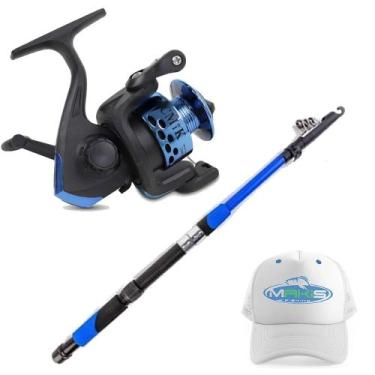 Imagem de Molinete Micro Ultra Light HT-200 com Linha Vara Telescópica 1,70m e B