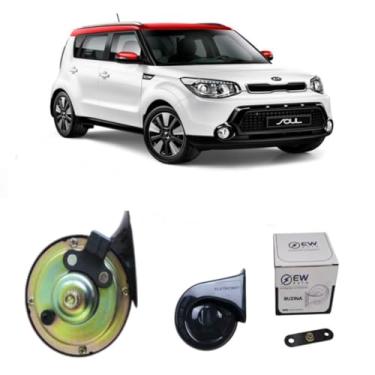 Imagem de BUZINA AUTOMOTIVA CARACOL COM PLUG 2 PINOS E CONECTOR PARA SOUL 2009 >2016