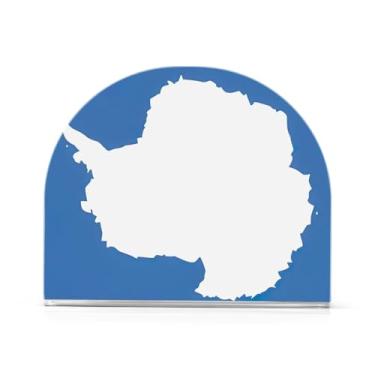 Imagem de Porta-guardanapos de almoço acrílico com bandeira da Antártica, porta-guardanapos para festas, porta-guardanapos de bar para guardanapos de papel de jantar