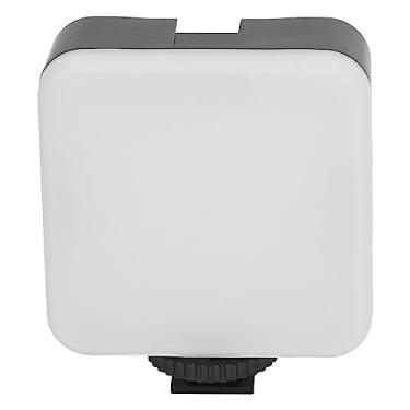 Imagem de Cryfokt Luz de Preenchimento LED Portátil Brilhante Mini Lâmpada Branca Fofa de Preenchimento de Vídeo Orifício de Parafuso de 1/4 pol. para tripé de Câmera, Luz Suave Alimentada por Bateria Protege