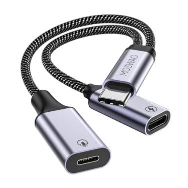 Imagem de MOSWAG Adaptador de áudio USB C para Lightning, DAC de alto desempenho, carregamento PD 60W, compatível com iPhone 15, iPad, MacBook, Galaxy, Pixel