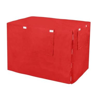 Imagem de Capas de caixa de cachorro vermelho forte, durável, resistente ao vento, capa para donos de cães pequenos