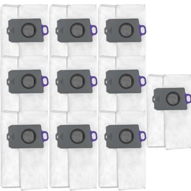 Imagem de Pacote com 10 sacos de pó de substituição compatíveis com Narwal Z10 Ultra – Sacos de vácuo descartáveis de 3,2 L de alta eficiência para estação de esvaziamento automático