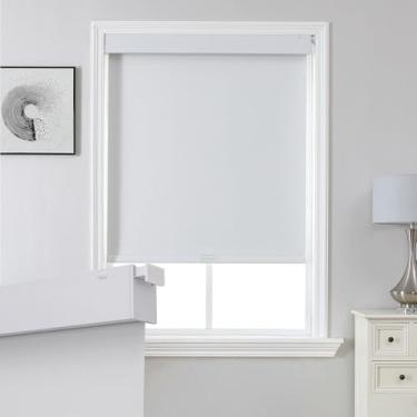 Imagem de Joydeco Persianas blackout sem broca sem ferramentas, persianas de rolo sem fio de parada livre, persianas com isolamento térmico para janelas internas, persianas de fácil instalação para casa e