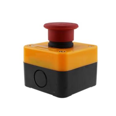 Imagem de TAODAN Interruptor de parada de emergência de material ABS à prova de intempéries de manutenção de elevador com caixa função NO/NC interruptor de indicadores de controles elétricos industriais