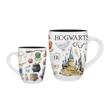 Imagem de Silver Buffalo Caneca de cerâmica curvada jumbo Harry Potter Hogwarts Destination 748 ml