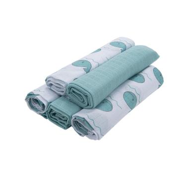 Imagem de Fralda Prime 5 Unidades Baby Joy Baleias