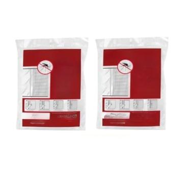 Imagem de Tela Mosquiteiro Para Janela 150x180cm Autocolante Pernilongo Removível(2 PEÇAS)