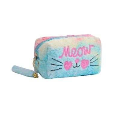 Imagem de Estojo Organizador De Maquiagem Para Meninas Com Lantejoulas Coloridas