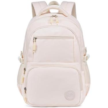 Imagem de Mochila Bluboon Beige 30x15x44 cm Resistente al Agua para Niñas