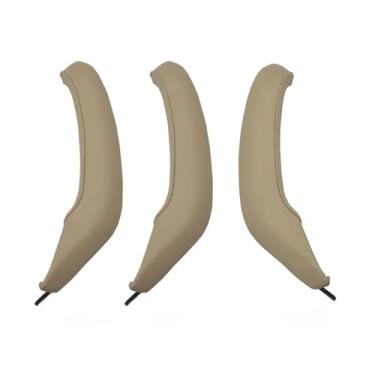 Imagem de Esquerda direita interior do carro maçaneta da porta painel puxar guarnição dentro da tampa esquerda direita Compatível com bmw x3 x4 f25 f26 2011 2012 2013 2014 2015 2016(GRAY)