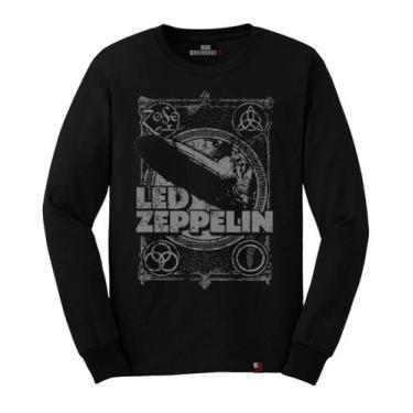 Imagem de Camiseta Manga Longa  Led Zeppelin - King Of Geek, GG, Preto