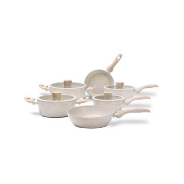 Imagem de Jogo de Panelas Brinox Antiaderente Ceramic Life Sirius 6 Peças com In