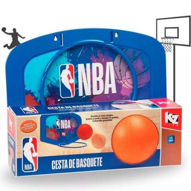 Imagem de Cesta De Basquete Com Rede E Aro Infantil Nba Kz Play Elka - Elka/Kz P