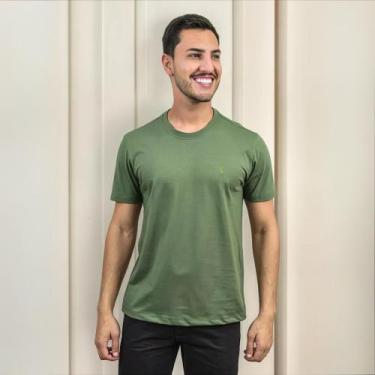 Imagem de Camiseta Masculina Ora 100 Algodão Atacado - OPN COLORS, Riqueza verde