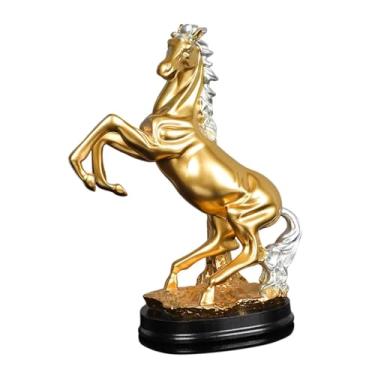 Imagem de IEUDNS Estátua de Cavalo em Resina, Peça Colecionável para Decoração de Mesa, Ideal para Criado-mudo Ou Escrivaninha.