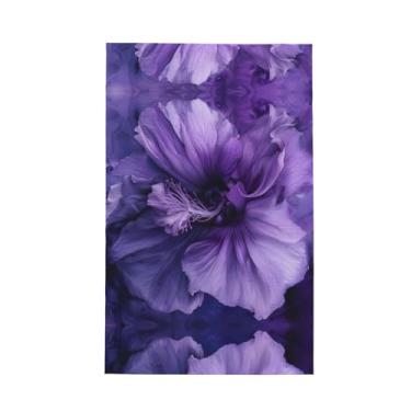 Imagem de XLLingL Toalhas de cozinha tipo waffle com estampa roxa, panos de prato de microfibra, para decoração e limpeza de cozinha - 1 peça