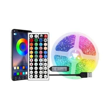 Imagem de Fitas LED RGB 1M-40M Controle Por APP Fita Flexível Para Decoração De 
