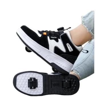 Imagem de Tênis De Patins Para Crianças, Meninos E Meninas, Com Rodas, Tênis Cas