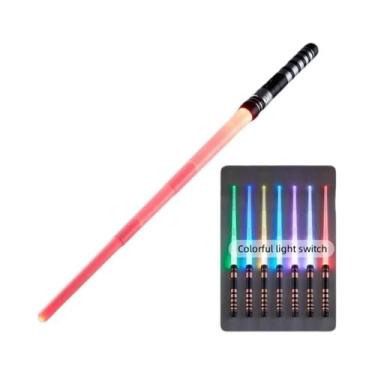 Imagem de Sabre De Luz Retrátil Infantil 7 Cores Com Efeitos Sonoros E Show De L