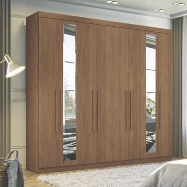 Imagem de Guarda Roupa Casal com Espelho 8 Portas Master New 8.4 Santos Andira