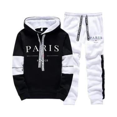 Imagem de Moletom Confortável Masculino, Roupas Esportivas Versáteis, Calças De 