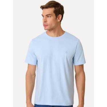 Imagem de Camiseta Dudalina Masculina Essentials Modal Dark Logo Azul Claro-Masculino