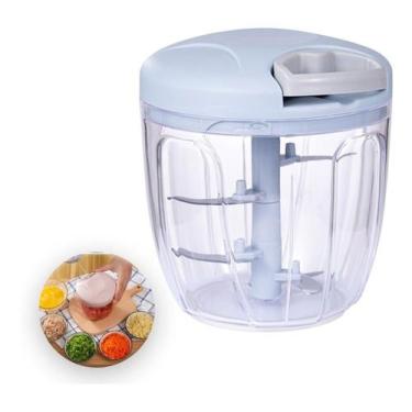Imagem de Processador Alimento Manual Grande 5 Lâminas Inox 900ml - Easy