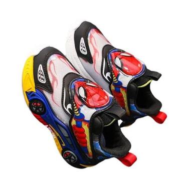 Imagem de Tênis Com Luzes LED Do Homem-Aranha Para Meninos, Sapatos Esportivos A