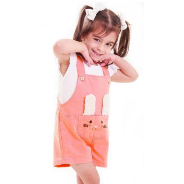 Imagem de Jardineira Quase Anjo Baby Color Infantil Coelho Feminina-Feminino