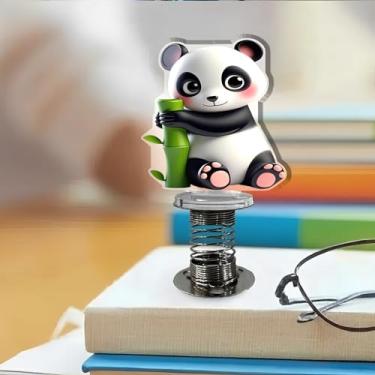 Imagem de Acessórios de acrílico para carro e decoração de casa com mola criativa, design bonito em forma de coração, adequado para carro, mobiliário doméstico, mesa e bicicleta, presente de Natal ideal para