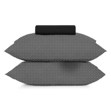 Imagem de Jogo Cama Simples 3pc Toque Acetinado - Slim Preto King