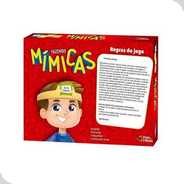 Imagem de Jogo de Mimica Adivinhação Criança Brinquedo Cartas - Pais E Filhos