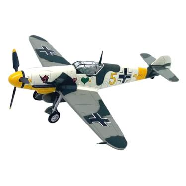 Imagem de Escala 1/72 Segunda Guerra Mundial Força Aérea Alemã Messerschmitt BF-109 Modelo de Caça Modelo de Liga Diecast Avião para Coleção CA