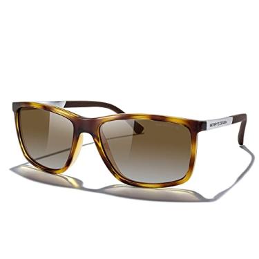 Imagem de MERRY'S Óculos de sol unissex retangulares polarizados para pesca, condução, golfe, têmpora de alumínio S8658, Armação de leopardo/lente marrom gradiente/hastes prateadas, Lens Width: 58 Millimeters