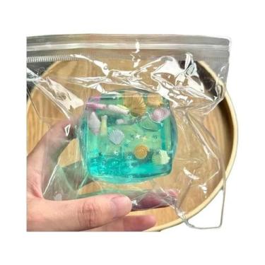Imagem de Bola Squishy Ocean Cube Antiestresse, Brinquedo Sensorial De Subida Le