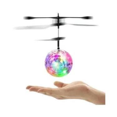 Imagem de Helicóptero RC Para Meninos Com Bola Luminosa LED E Indução Infraverme