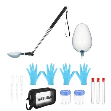 Imagem de Coletor de urina de cachorro – coletor de amostras de urina telescópico, suporte portátil para casa, móveis, caixote e tapete de canil