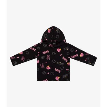 Imagem de Blusão Menina Infantil Select Preto, 10, Preto